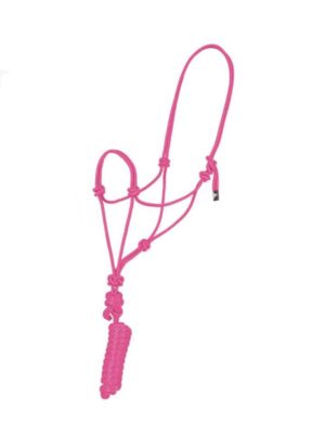 ROPE HALTER AND LEAD – PINK