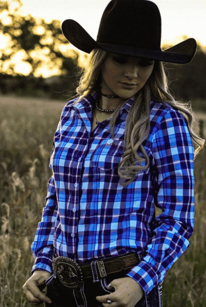 LADIES LONG SLEEVE BLUE,WHITE \u0026 RED 