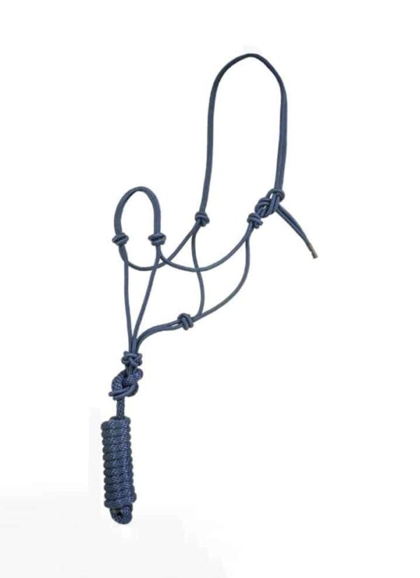 ROPE HALTER AND LEAD NAVY Circle L Australia