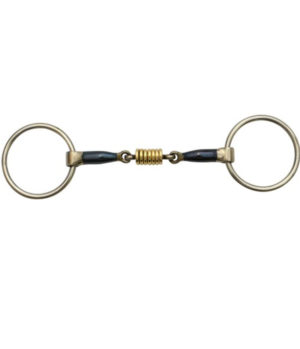 Blue Alloy Training Snaffle w/Roller Mouth – COB FOR40-0045C