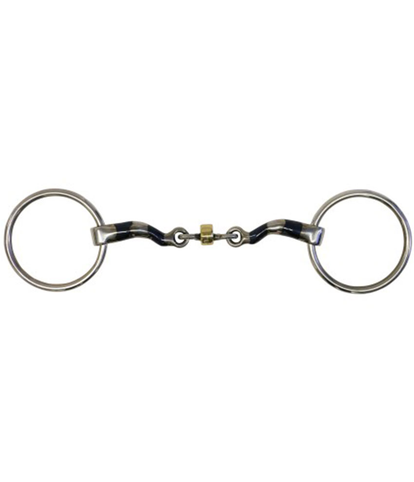 FOR40-0010 - Fort Worth Blue Sweet Iron Med Port Mouth w/Roller Snaffle ...