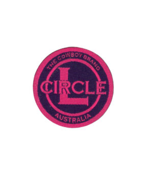 Circle L Hat Badges – Pink on Navy