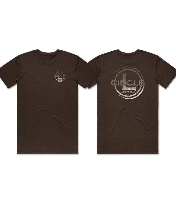 Circle L Mens Chocolate Logo T-Shirt