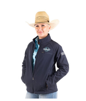 LADIES SOFT SHELL JACKET – NAVY