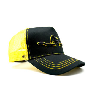 Circle L Yellow & Black High Profile Trucker Cap
