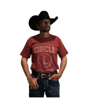 Circle L Mens Trademark T-shirt – Rust