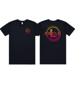 Circle L Mens Navy/Orange  Logo T-Shirt