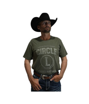 Circle L Mens Trademark T-shirt – Army