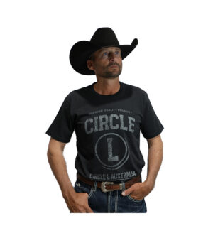 Circle L Mens Trademark T-shirt – Black
