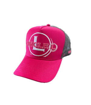 NEW RELEASE – Pink Embroidered  High Profile Trucker Cap
