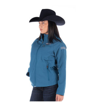 LADIES SOFT SHELL JACKET – TEAL