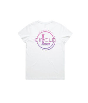 NEW RELEASE – Circle L Ladies Logo T-Shirt White/Pink