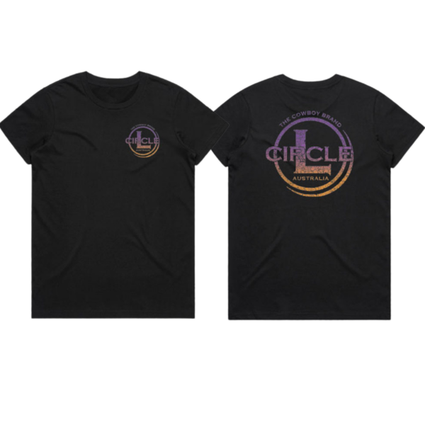 Ladies Logo T-Shirt Purple/Yellow