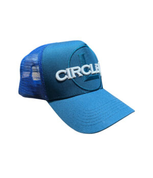Circle L Embroidered Teal High Profile Trucker Cap
