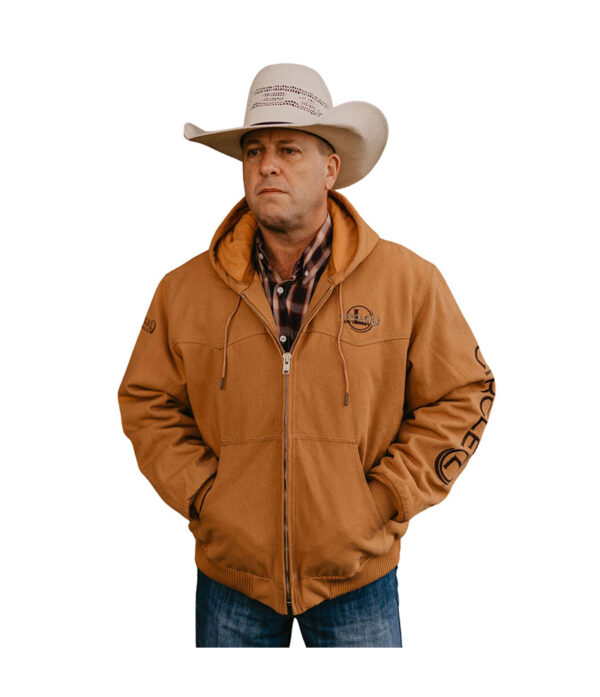 Circle L Tan Canvas Heavy Jacket With Hood