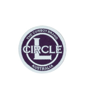 Circle L Hat Badges – White on Navy