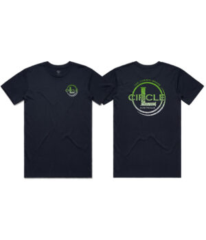 Circle L Mens Logo T-Shirt Navy Lime