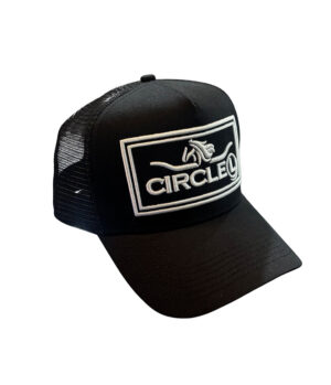 Circle L Black  High Profile Trucker Cap