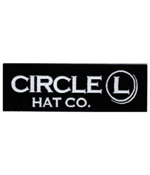 Circle L Black Rectangle Hat Badge