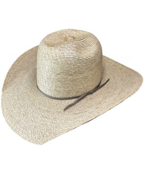 Light Weight Palm Leaf Hat – ‘ALL IN’ with Beige Hatband