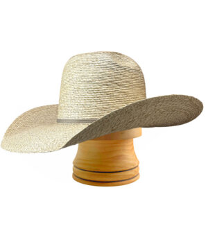 Light Weight Palm Leaf Hat – ‘ALL IN’ with Beige Hatband